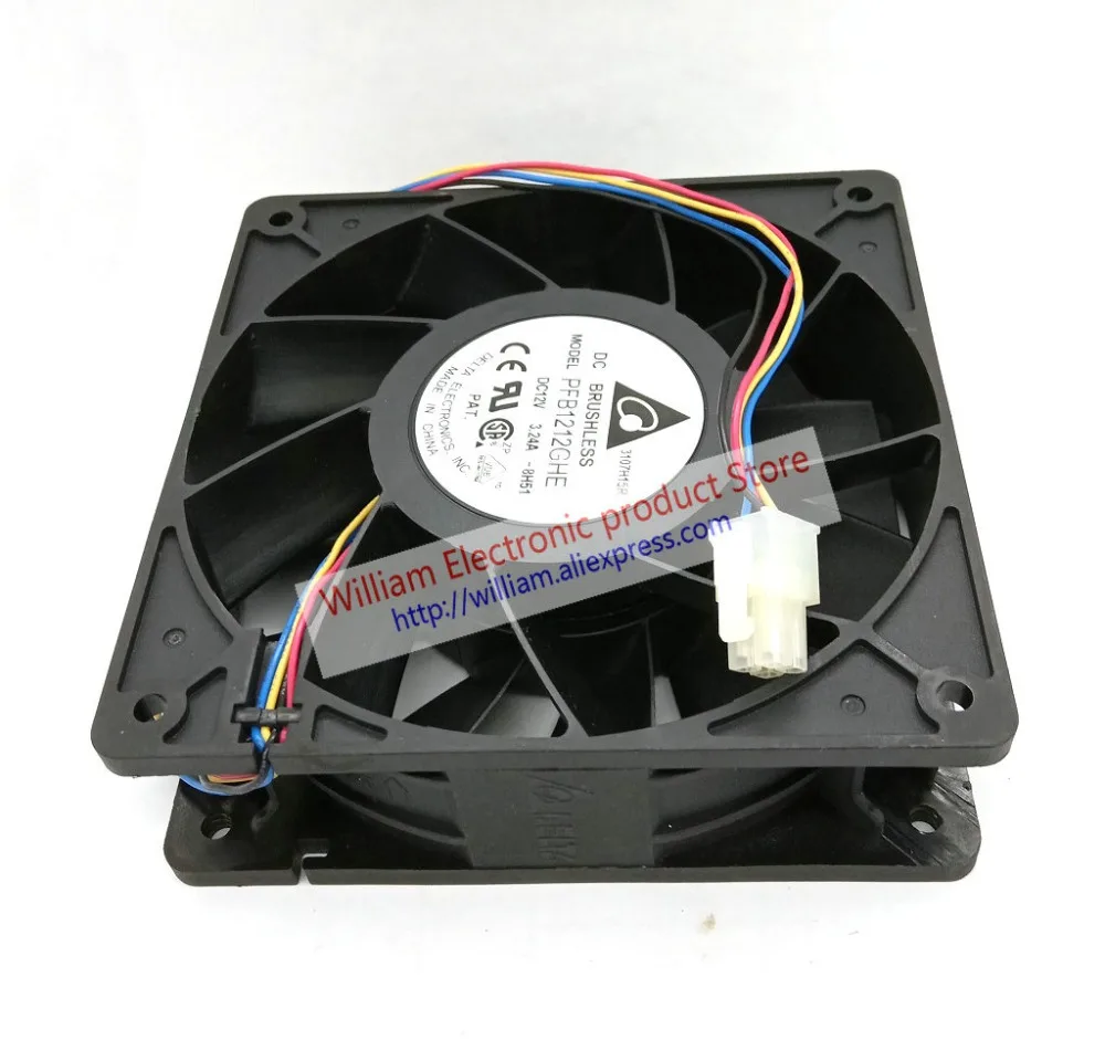 Дельта PFB1212GHE DC12V 3.24A 120x120x38 мм 4 линии компьютер pwm вентилятор охлаждения