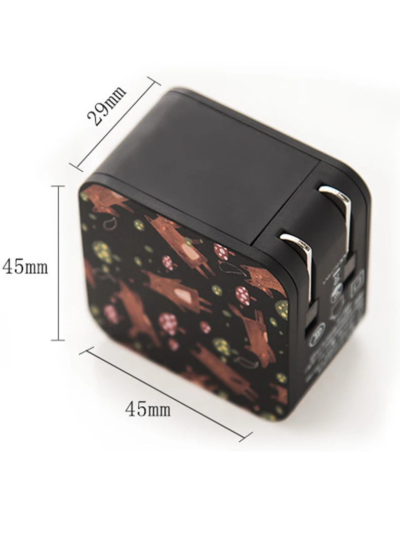 Светодиодный дисплей 2 USB Camo зарядное устройство Универсальный телефон USB зарядное устройство Быстрая зарядка для iPhone зарядное устройство для samsung для huawei 2.4A