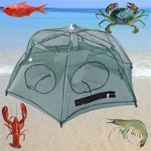 80cm Foldable Fishing Bait Net Trap Cast Dip Cage Crab Fish Minnow Crawdad Shrimp Fish Minnow Crawdad Shrimp Zipper Design carry