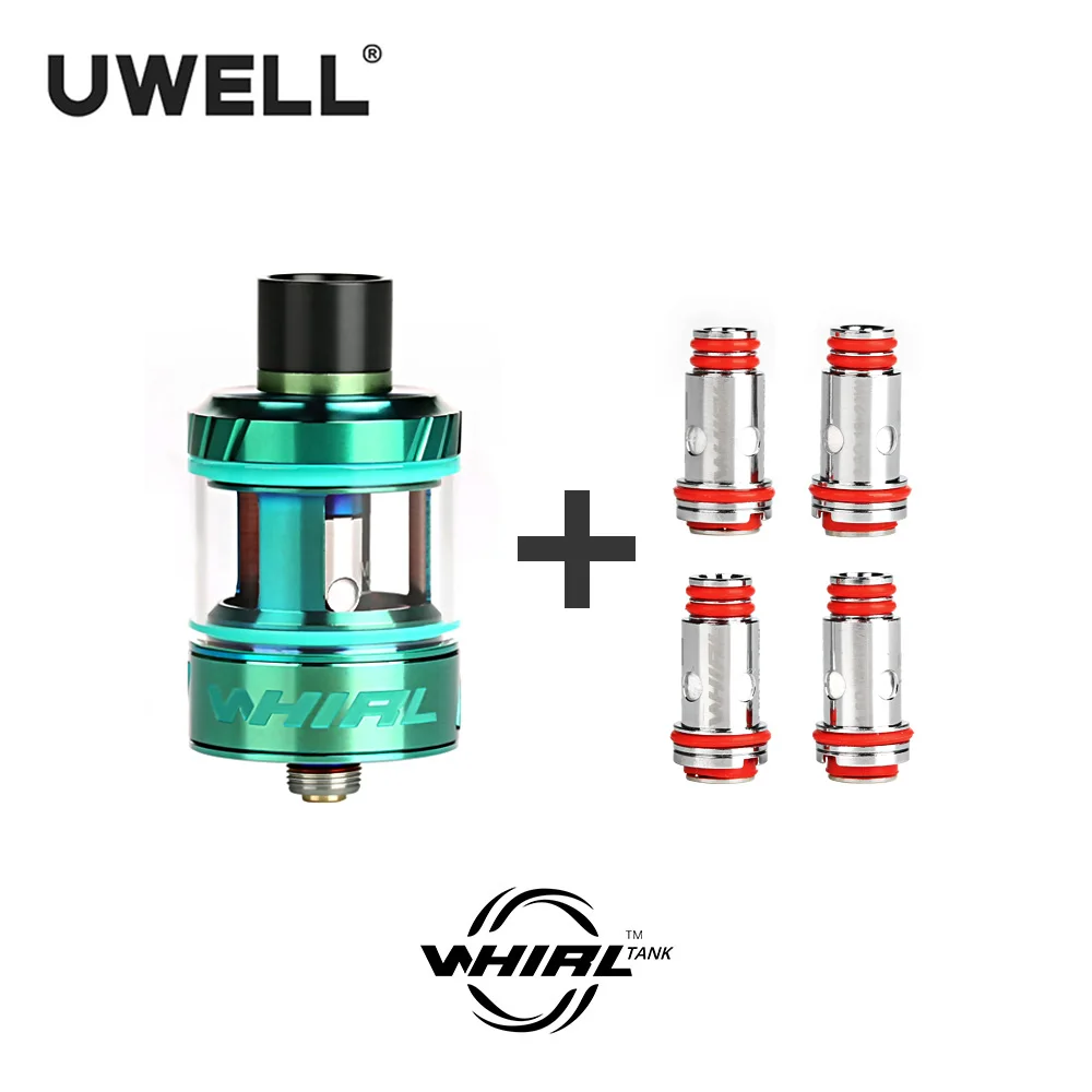 Kopen Uwell Whirl Tank Vape Tank 3.5 Ml   4 Pcs Whirl Tank Spoel 0.6 1.8 Ohm E Sigaret sub Ohm Tank