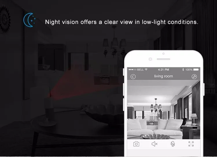 Умная мини-камера ночного видения, wifi, ip-камера 720 P, Мини wifi камера, домофон, детектор движения, Детская сигнализация, 4 цвета, Макс. 32 ГБ