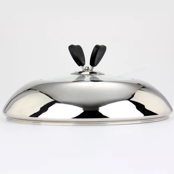 

Stainless steel straight composite visible tempered glass explosion-proof pot cover electric rice cooker stewpot frying pan lid