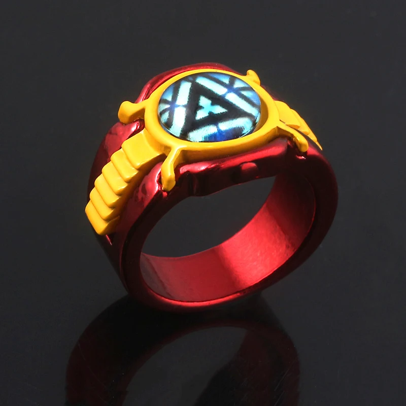 

Iron Man Ring Avengers 4 Tony Stark Arc Reactor Thanos Green Lantern Captain America Rings for Men Souvenir Jewelry