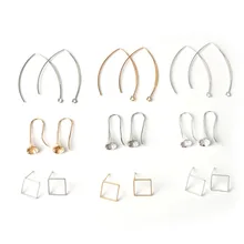 20шт медные серьги-гвоздики, золотые/серебряные/Родиевые застежки для сережек/ручная работа, сделай сам, серьги для изготовления ювелирных изделий