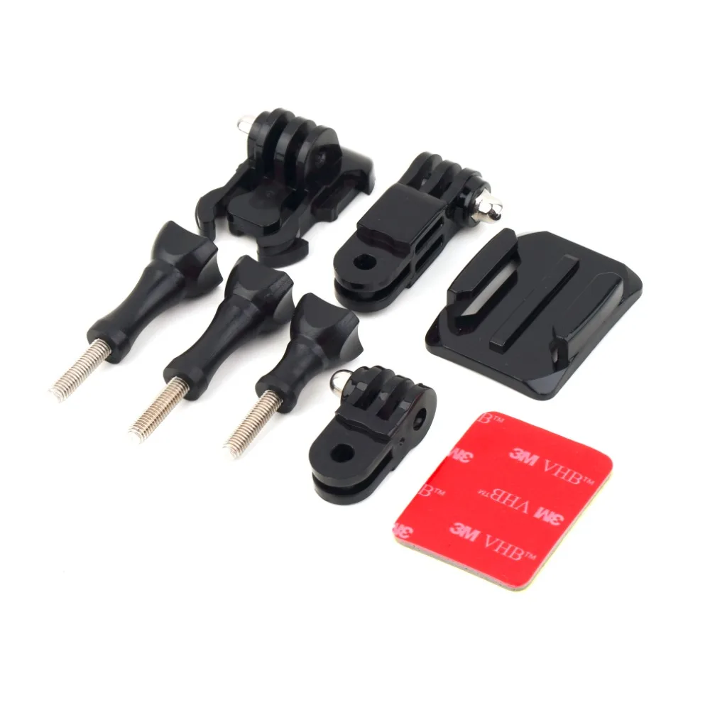 

HOT SALE! 2018 NEW Adjustment Curved Adhesive Helmet Side Mount Kit For GoPro HD Hero 1 2 3 3+,IN STOCK!