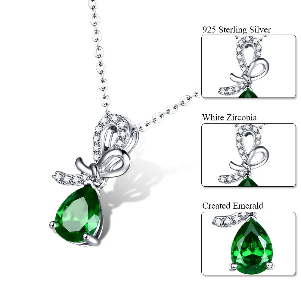 Женская подвеска из серебра 925 пробы с изумрудами|pendants for women|pendant necklacependant |