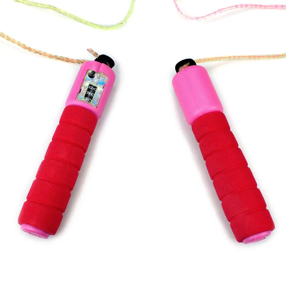 

200Pcs X Childrens Skipping Rope With Counter Jump Speed Exercise Foam Handles 2.4 meter