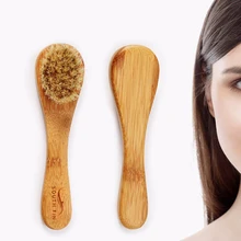 Горячая натуральная щетина для тела сухая щетка для отшелушивания brochas maquillaje Профессиональный массажер кисть пинсо для лица