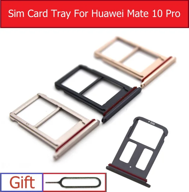Special Price Single &Daul SIM Card Tray For Huawei Mate 10 pro BLA-L09 L29 Micro SD Memory Card With Waterproof Rubber Ring Replacement parts Special Price Single &Daul SIM Card Tray For Huawei Mate 10 pro BLA-L09 L29 Micro SD Memory Card With Waterproof Rubber Ring Replacement parts
