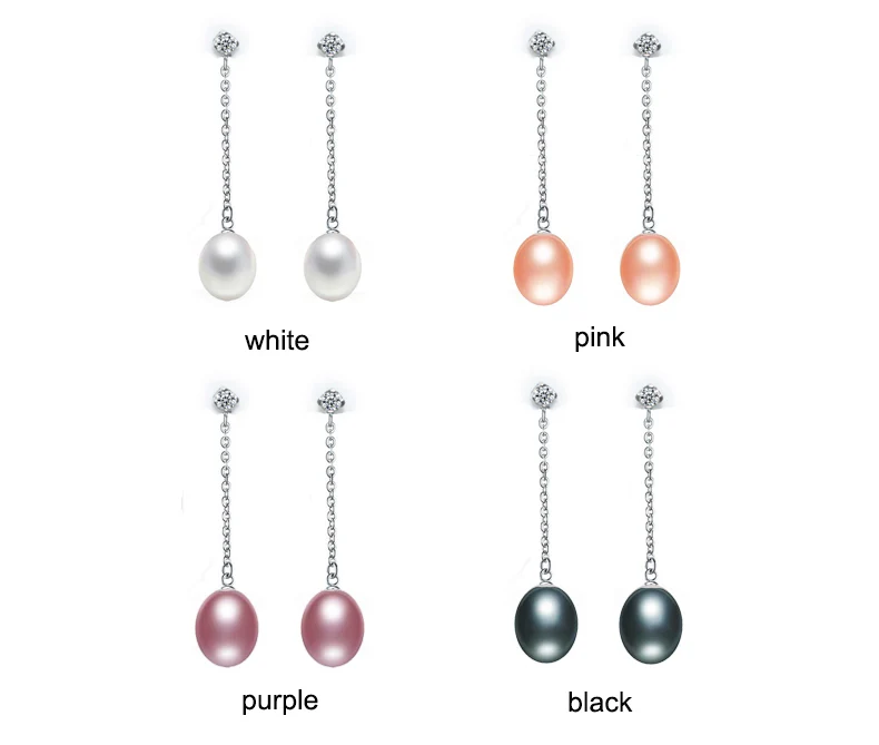 ZHBORUINI 2019 модные жемчужные серьги натуральный пресноводный жемчуг серебро 925