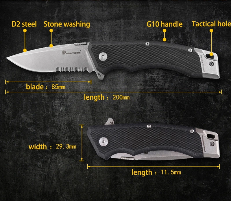 HX на открытом воздухе D2 титановое лезвие Тактический Многофункциональный складной нож для выживания охотничьи походные ножи незаменимый Карманный Открытый нож инструмент