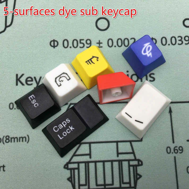 5-Surfaces dye sub keycap cherryprofile PBT это не механическая клавиатура, а просто keycap cherry profile pbt keycaps mechanical