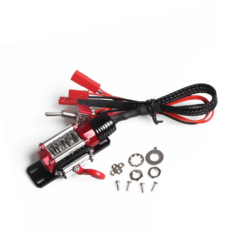 

RC Metal Steel Wire Automatic Simulated Winch For 1/10 RC Crawler Car Axial SCX10 TRAXXAS TRX4 RC4WD D90 D110 TF2 Tamiya CC01