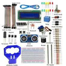 SunFounder Ultrasonic Kit for Arduino 15 Projects Ultrasonic Starter Kit V2.0 for Arduino DIY Kit (UNO R3 Board Not included)