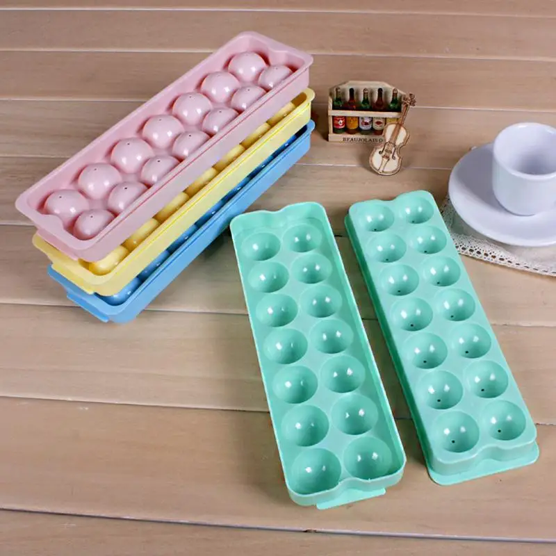 

Hot New 14 Grids Bar Drink Whiskey Sphere Big Round Ball Ice Brick Cube Maker Tray Mold Mould ZH435