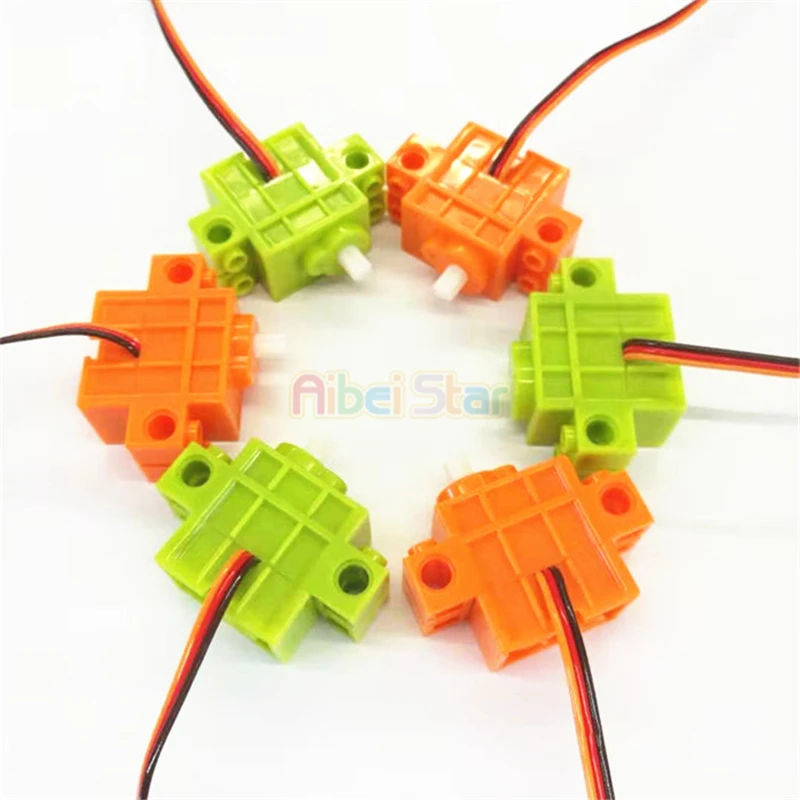 

Aibei Star- 9g Servo/ Geek Servo(The 360-degree-Rotation. Programmable and Technic compatible Parts.