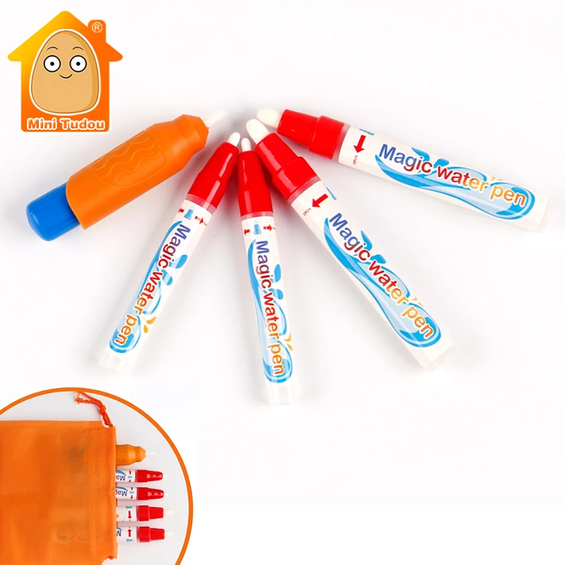 

Doodle Water Drawing Mat Parts 5PCS/Set Water Painting Pen And Brush Magic Pen Child's Learning Drawing Toy Goodie Bags Packing