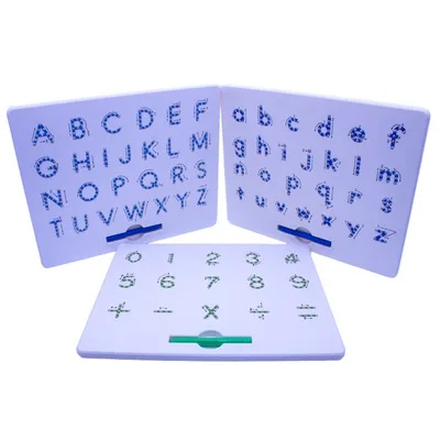 

Magnetic Tablet Drawing Board Pad Toy Bead Magnet Stylus Pen 26 Alphabet Numbers Writing Memo Board Learning Educational Kid Toy