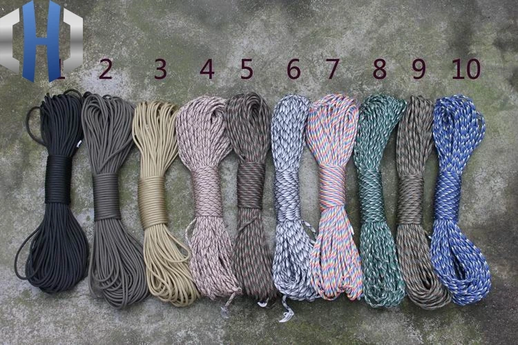 

31 Meters Paracord 550 Parachute Cord Lanyard Rope Mil Spec Type III 7 Strand 100FT Climbing Campi Lifesaving Rope Camping Tools