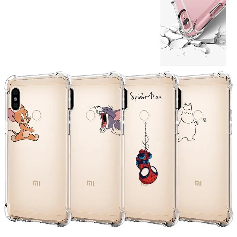 

Shockproof Airbag Silicone Soft TPU Roque Funda For Xiaomi Redmi Mi 5 6 Note 4 Pro 4X 4 Global 5 Plus Cover For Xiaomi Mi 6 Case