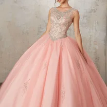 Бальное платье бальное платье Элегантное свадебное платье пышное длинное Многоуровневая органза милое 16 платье Vestidos De 15 Anos