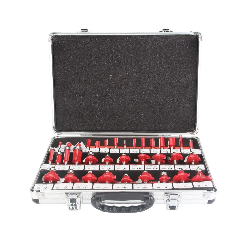 

THGS 35Pcs 8Mm Router Bits Set Professional Shank Tungsten Carbide Router Bit Cutter Set With Wooden Case For Wood
