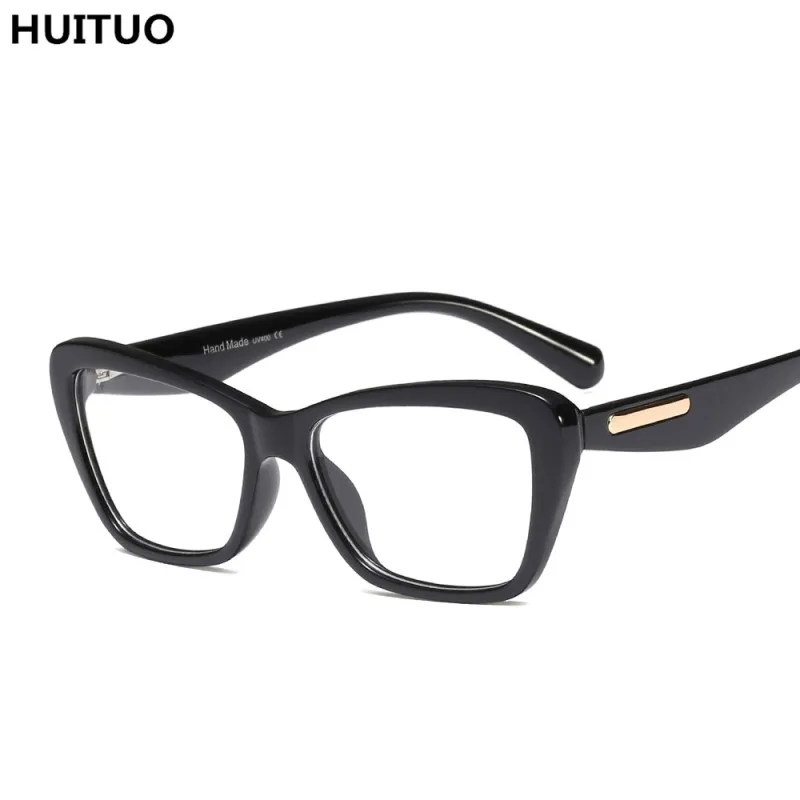 HUITUO ретро плоские зеркальные очки в оправе модные прозрачные очки высокого качества оптические очки поддельные очки