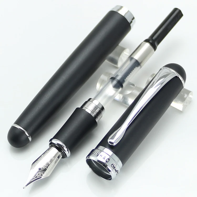 JINHAO 750 благородный черный 18KGP B перо авторучка Канцтовары школы и офиса