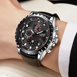 2019 LIGE автоматические часы мужские Топ Марка нержавеющей стали военный спортивные часы 30 Водонепроницаемый Для мужчин кварцевые наручные