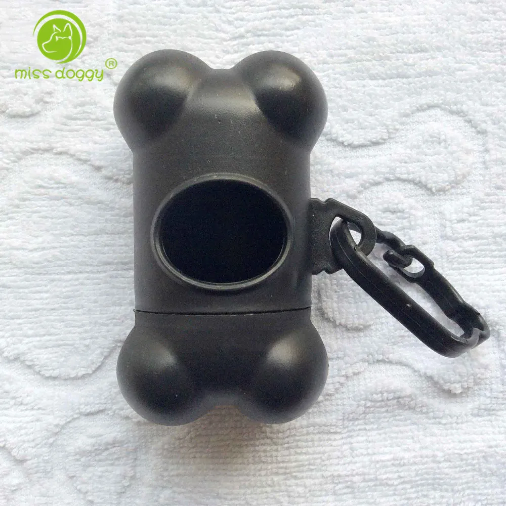 

2017 Promotion 2PCS PINK/BLACK Pet Dog Bags Case Bone Type Dispenser For Pet Poop Waste Bags Pooper Scoopers for Doggy Wholesale