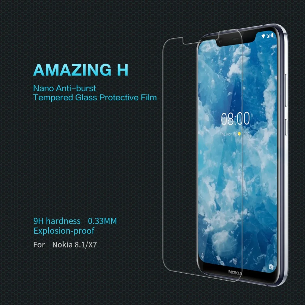 Для Nokia Lumia 8 1 экран защитная пленка на стекло Nillkin H Nano glass для X7 Защитная