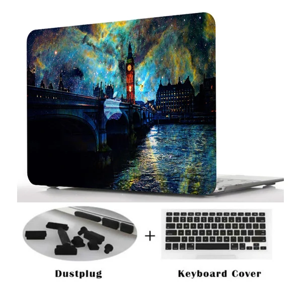 

Printing Hard Case Shell Keyboard Cover Skin+Dust plug For Apple Macbook 2018 New 13Air model A1932 laptop case 13 15 Touch Bar