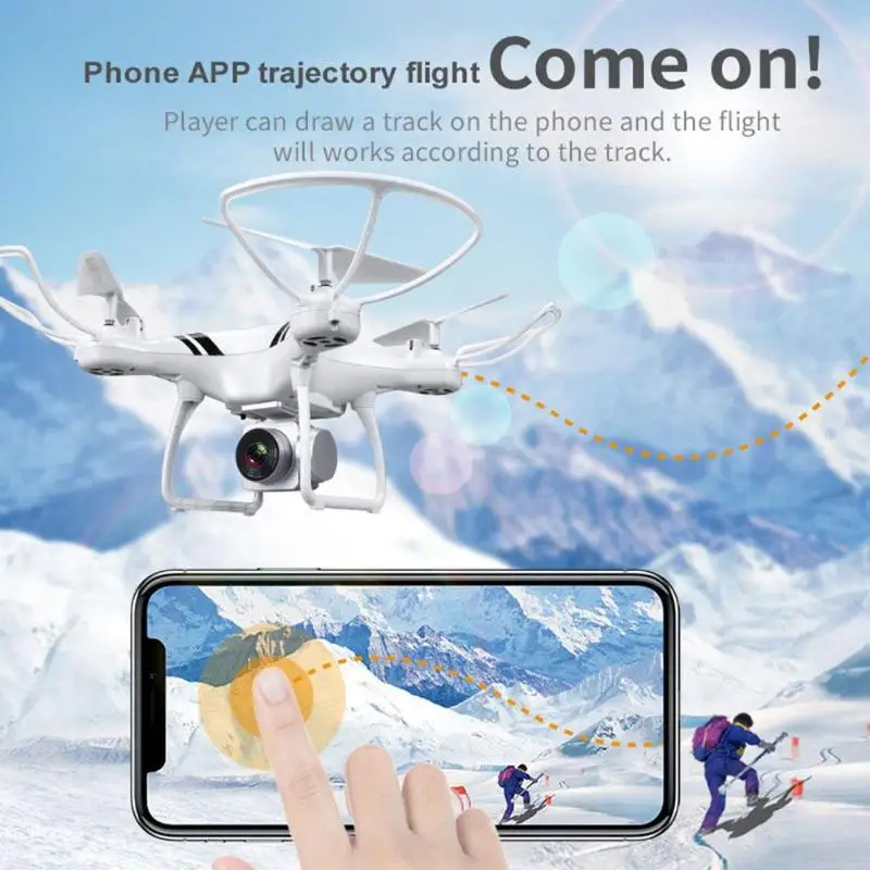 

KY101 RC Camera Drone WiFi FPV HD 0.3MP Camera 4CH 6 Axis Gyro Altitude Hold One Key Return Take Off Headless Quadcopter Drone