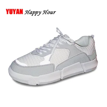 

Fashion Sneakers Men Cool Street Mesh Shoes Breathable Men's Casual Shoes Black White Sneakers KA315