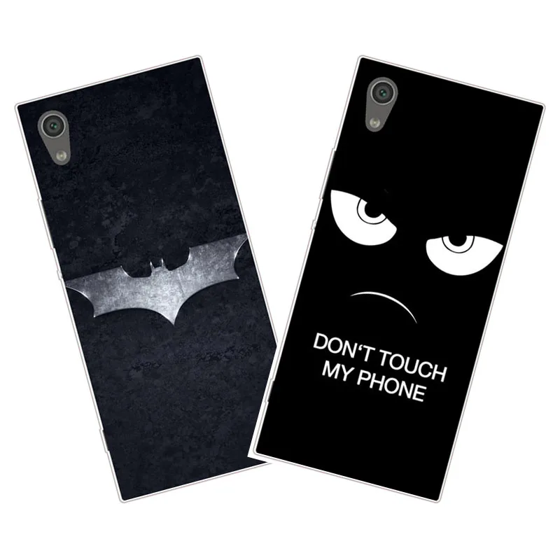 

For Sony Xperia Xa1 Plus Case,Silicon Black bats cartoon Painting Soft TPU Back Cover for Sony Xperia Xa1 Ultra cases shell