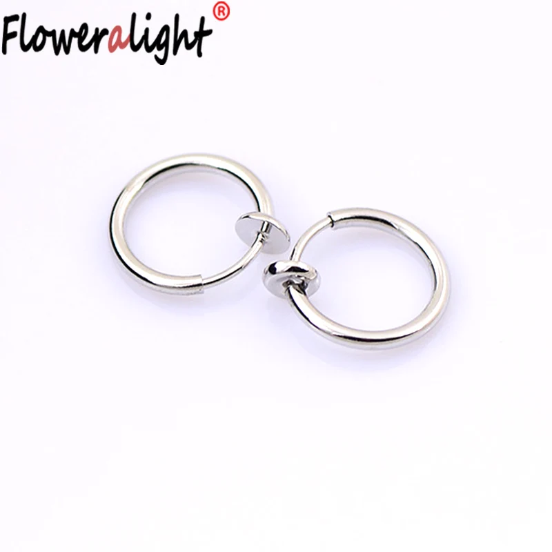 

Korean Fashion Simple Cute Princess Stealth Spring Earings Personality Fake Piercing Earrings For Women Bijoux Jewelry