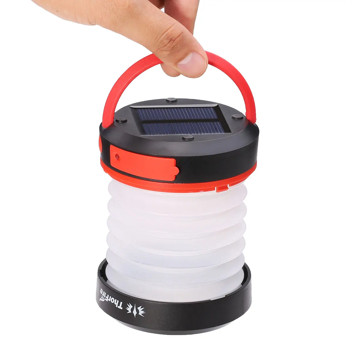 

ThorFire Portable Solar LED Camping Lantern USB Rechargeable Light for Outdoor Climbing Hiking with 900mAh battery