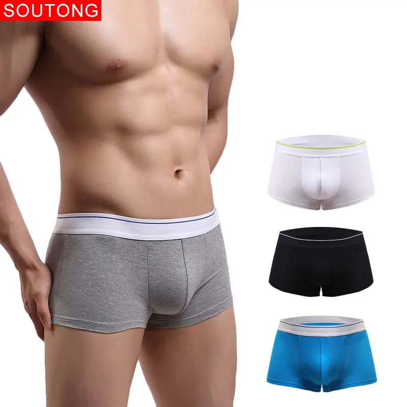 

Soutong Men Underpants 4 pcs/lot Men underwear Boxers Cotton Underwear Men Cueca Boxer Calzoncillos Hombre Underwear Men Boxer