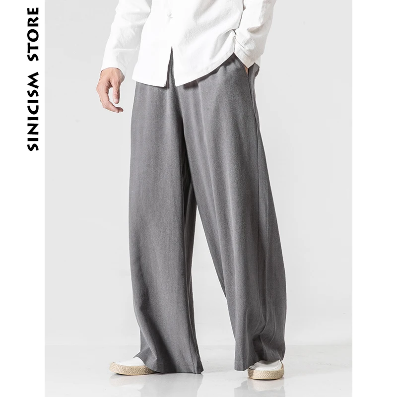 Koop Sinicism Winkel Heren Rechte Broek Mannen Streetwear Effen Zwarte Harembroek Mannelijke Harajuku Hoge Kwaliteit Broek Plus Size 2018