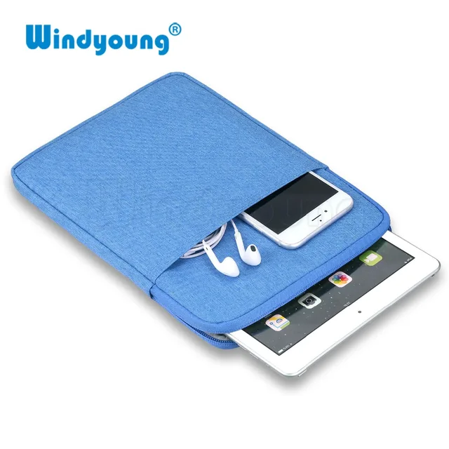 Best Offers 8" Tablet Sleeve Case for iPad Mini 4 3 2 1 Bag Pouch for Xiaomi mi pad 4 mipad 4 Cover Cotton Fabric Protective Cover Sleeve