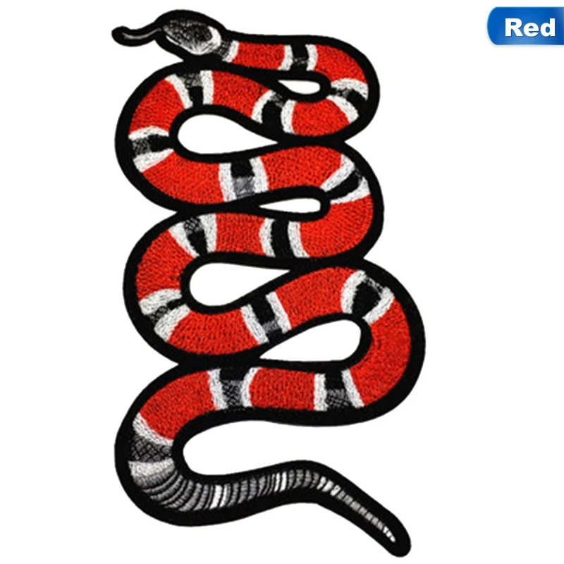 

Snake Stickers DIY Stripes Clothes Custom Badges Embroidered Iron on Patches for Clothing 3 Colors! 1 PCS Snake parches