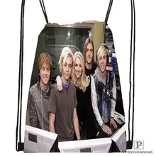 Изготовленный На Заказ Ross_Lynch@ 01-походная сумка на шнурке милый рюкзак для детей(черная спинка) 31x40 см#180611-01-34