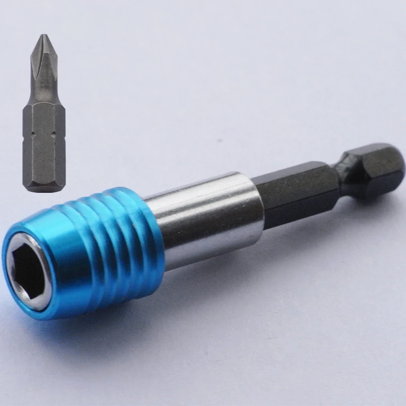 Quick Release Screwdriver Bit Holder 1/4" Hex Shank 60mm