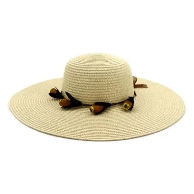 beige XdanqinX большой солнцезащитный козырек леди соломенная складная шляпа для взрослых женские дышащие летние шапки цветок головной убор большой пляжный навес шляпа - Цвет: beige