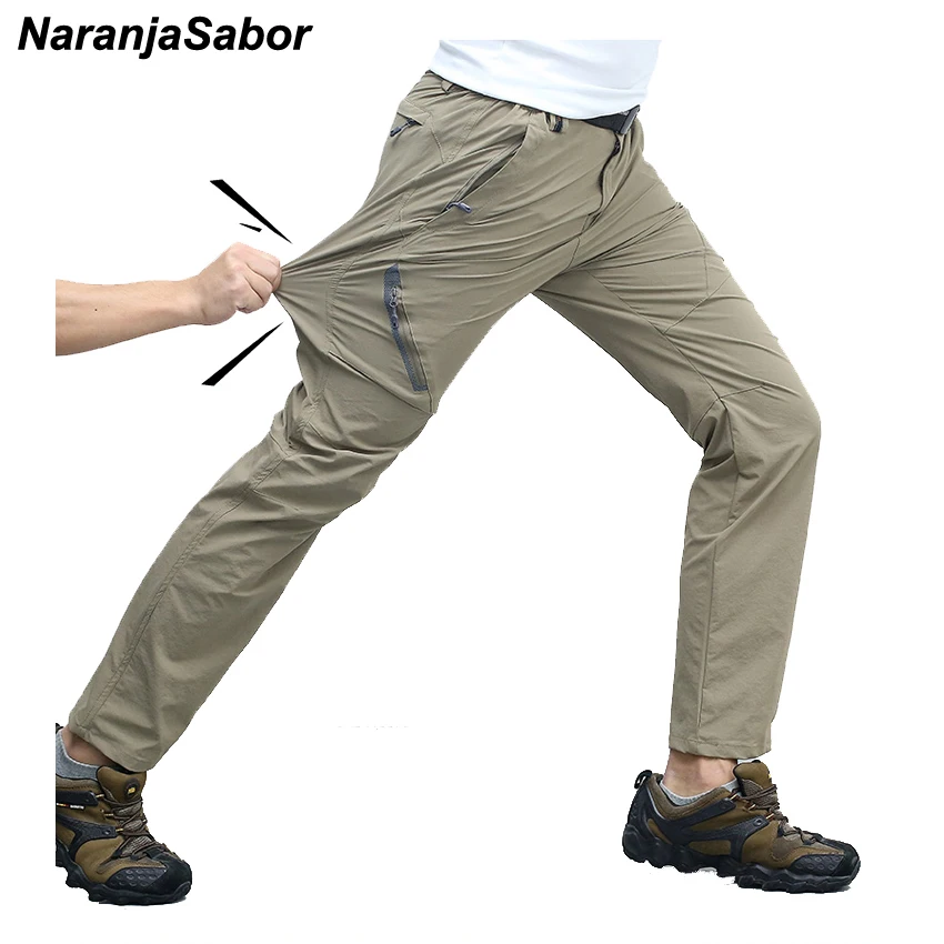 Online NaranjaSabor 2020 Sommer Schnell Trocken männer Hosen Casual Herren Hosen Atmungsaktive Wasserdichte Armee Hosen Herren Marke Kleidung 7XL 8XL