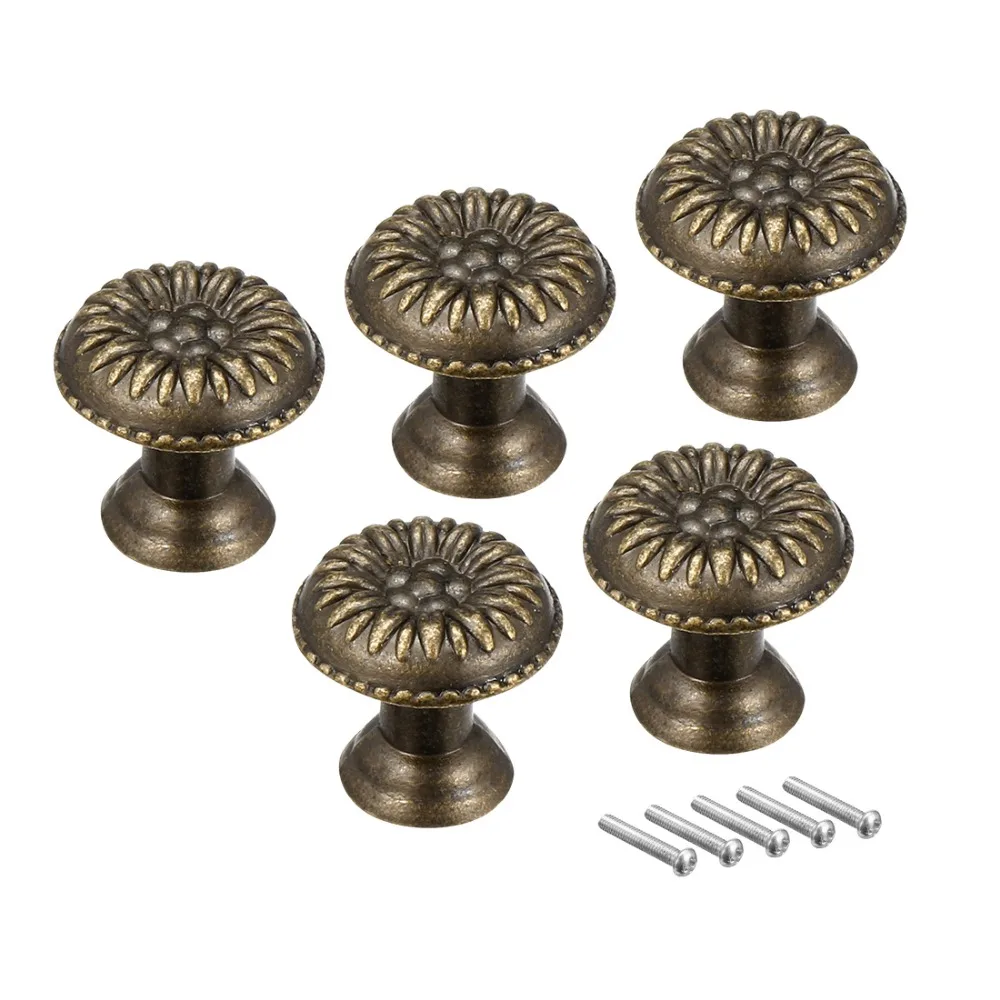 50 22mm Antique Drawer Cabinet Knobs Vintage Cupboard Dresser