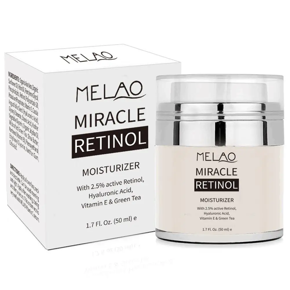 Melao 2.5% Retinol увлажняющий крем-крем для лица и области вокруг глаз с витамином Е зеленый чай против старения и уменьшает морщины крем с ретинолом