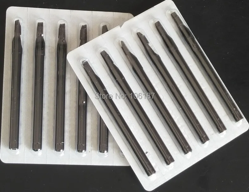 Aperto do Tatuagem Tamanho Plástico Preto Longo Agulhas Dicas Bicos Tatuagem 9ft 50 Pcs 5 Cheap Dicas tatuagem