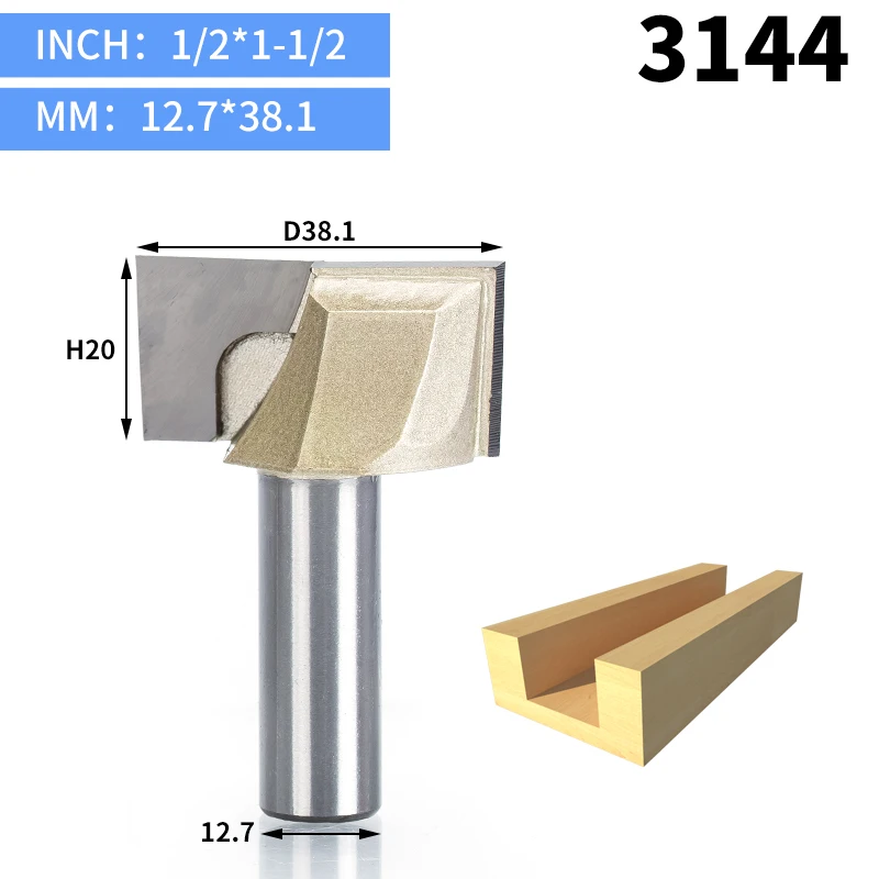 HUHAO 1 шт. 1/" хвостовик ЧПУ для очистки нижней части фрезы Деревообрабатывающие инструменты Два флейты Концевая фреза фрезы для дерева режущие инструменты - Длина режущей кромки: 3144