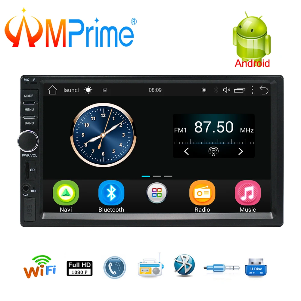 AMPrime 2 Din Android Car Radio GPS Navigation 7 AMPrime 2 Din Android Car Radio GPS Navigation 7